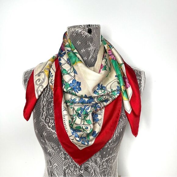 Christian Dior silk scarf - Picture 1 of 9